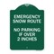 Signmission Emergency Snow Route No Parking Emergency Snow Route No Parking If Over 2 Inches, GW-1824-24108 A-DES-GW-1824-24108 - alternate 1